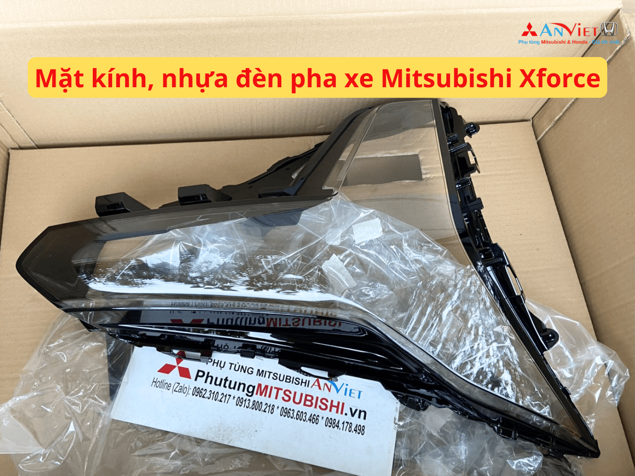Mặt kính, nhựa đèn pha xe Mitsubishi Xforce