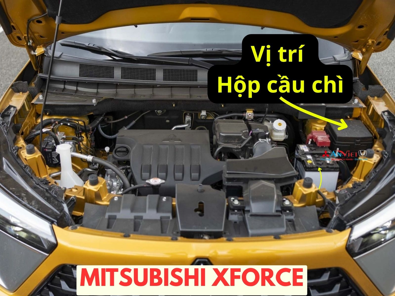 hộp cầu chì khoang động cơ xe Mitsubishi Xforce