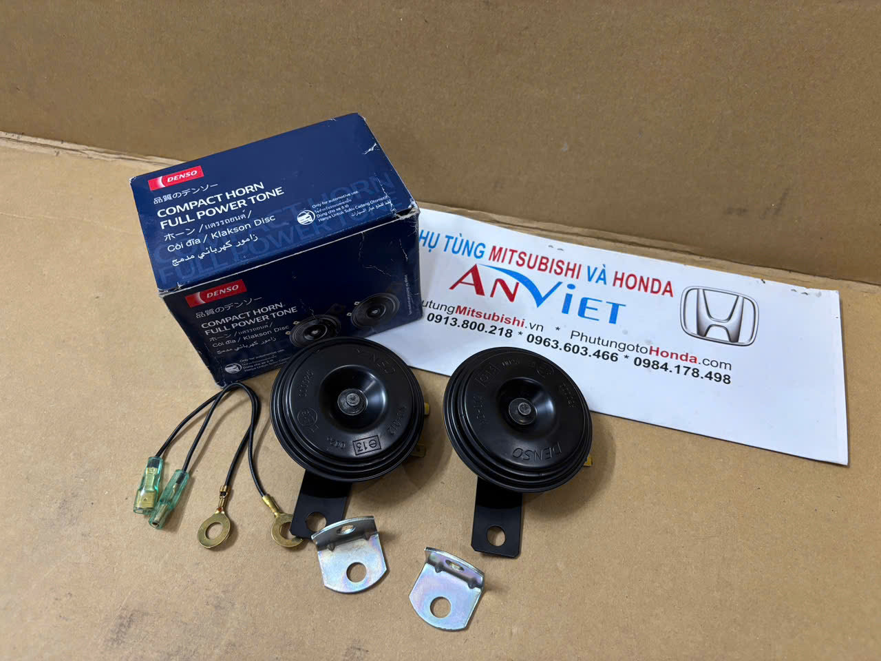 Còi đĩa, Còi sên DENSO 12V Chính Hãng - dùng cho tất cả ô tô