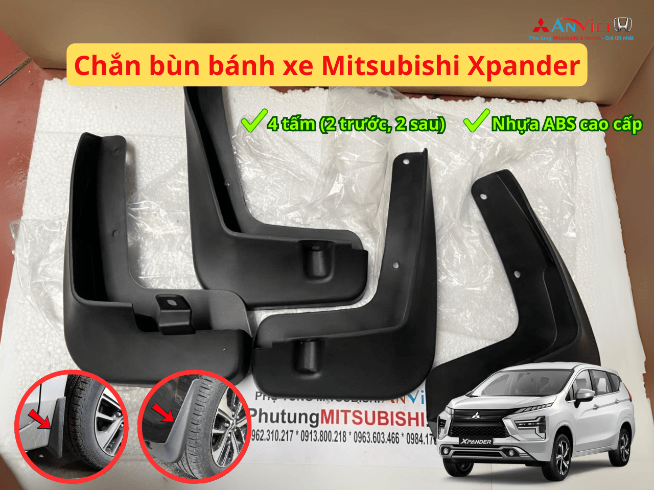 Chắn bùn bánh xe Mitsubishi Xpander