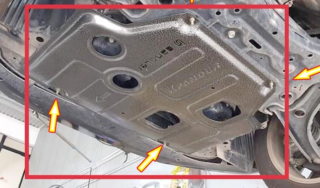 Chắn bùn gầm động cơ, chắn bùn gầm máy xe Mitsubishi Xpander và Xpander Cross