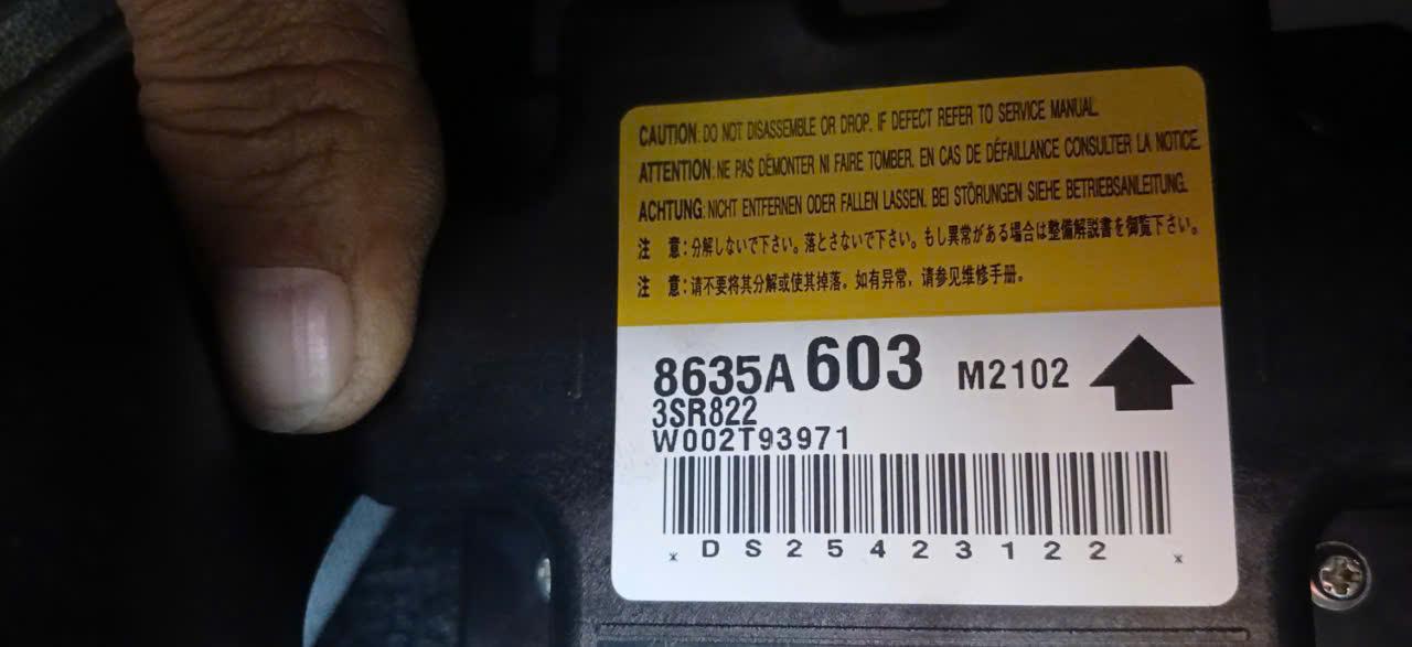 Hộp điều khiển túi khí Mitsubishi Attrage 2020- 2023 hàng bãi