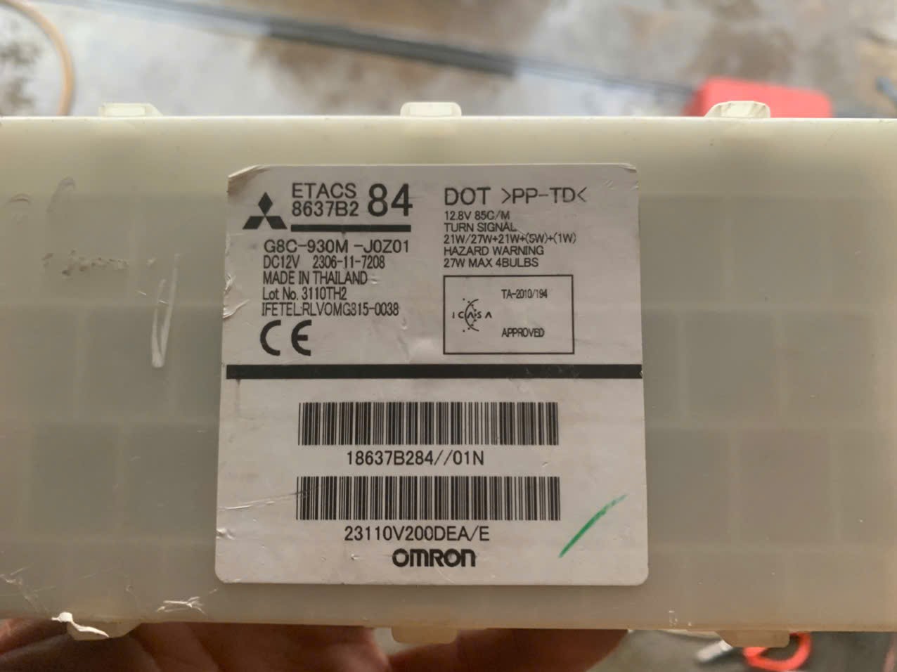 Hộp etacs điều khiển âm báo, thời gian.., trong táp lô MITSUBISHI XPANDER hàng bãi