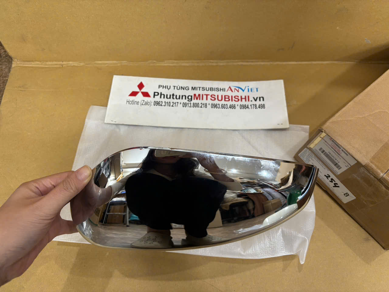 Ốp gương, Gáo gương xe Mitsubishi Xpander và Xpander Cross Mạ Crom