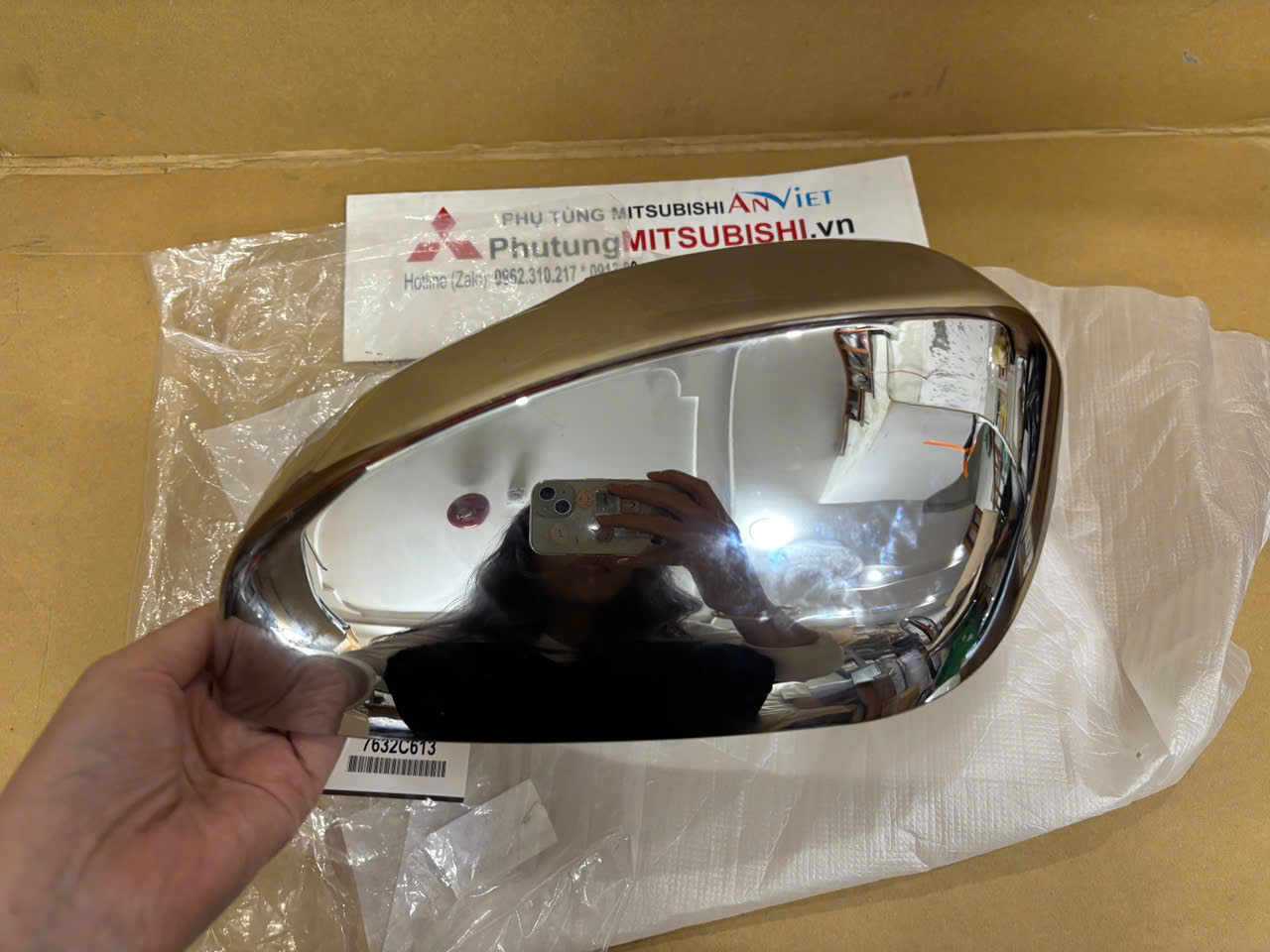 Ốp gương, Gáo gương xe Mitsubishi Xpander và Xpander Cross Mạ Crom