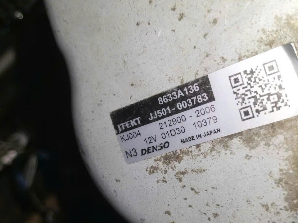 bai 8633A136 JJ501-003783 mô tơ trợ lực thước lái điện Mitsubishi xpander lắp ở cọc lái trục lái cột lái xpander