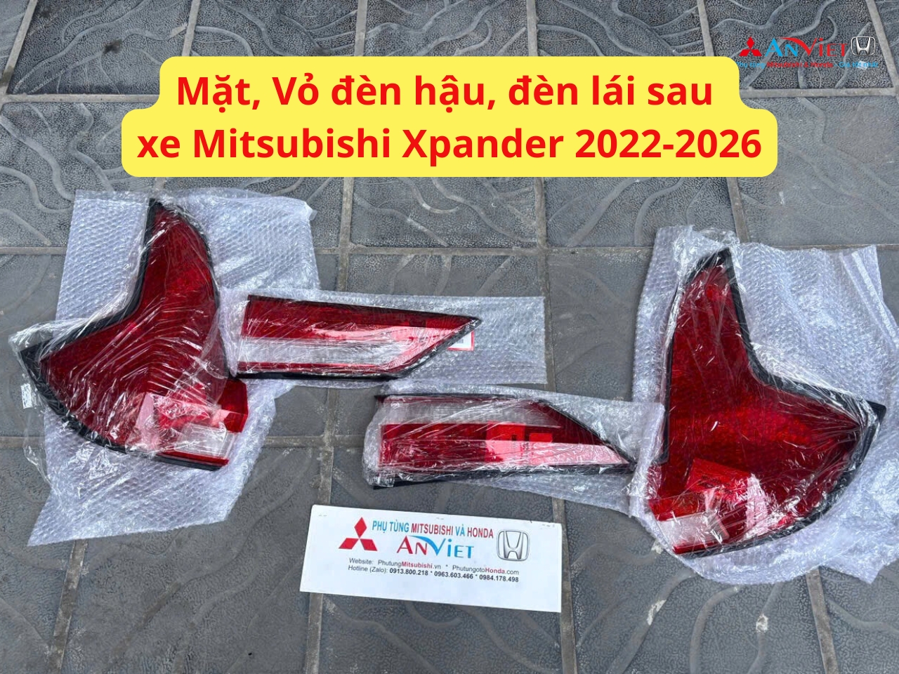 Mặt, Vỏ, Nắp đèn hậu, đèn lái sau xe Mitsubishi Xpander 2022-2026