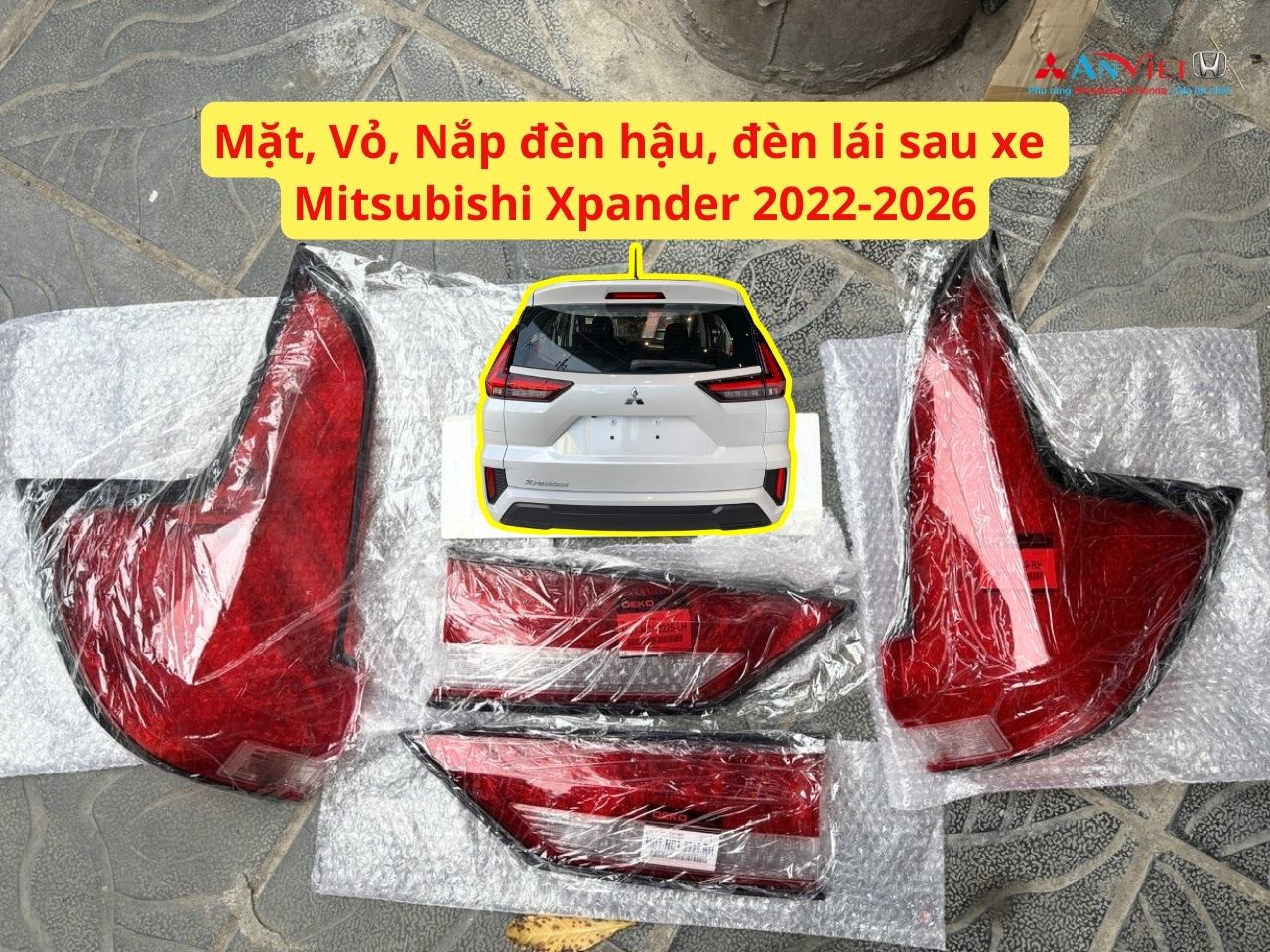 Mặt, Vỏ, Nắp đèn hậu, đèn lái sau xe Mitsubishi Xpander 2022-2026
