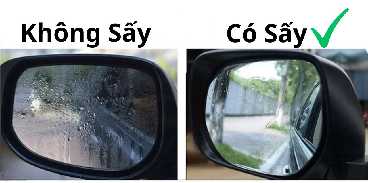 C&ocirc;ng dụng của Mặt gương chiếu hậu xe Mitsubishi Xpander c&oacute; sấy