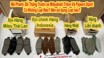 Má phanh trước, Bố thắng trước xe Triton và Pajero Sport