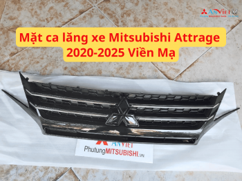 Mặt ca lăng xe Mitsubishi Attrage 2020-2025 Viền Mạ, Viền Đỏ