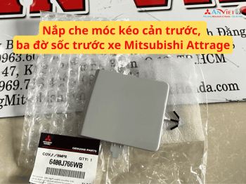 Nắp che móc kéo cản trước, ba đờ sốc trước xe Mitsubishi Attrage