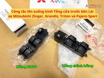 Công tắc lên xuống kính Tổng cửa trước bên Lái xe Mitsubishi Zinger, Grandis, Triton và Pajero Sport