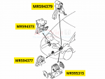 Bộ chân máy xe Mitsubishi Grandis