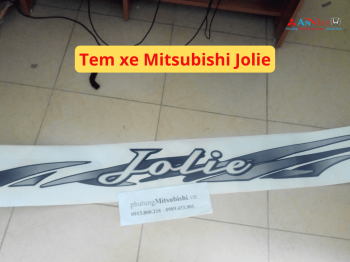 Tem xe Mitsubishi Jolie