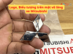Logo, Biểu tượng Mitsubishi trên mặt vô lăng xe Mitsubishi
