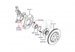 Tấm thép che đĩa phanh trước xe Mitsubishi Attrage