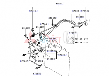 Ống ga lạnh xe Mitsubishi Attrage