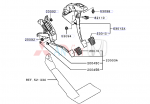 Chân đạp phanh xe Mitsubishi Attrage