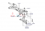 Cao su ắc càng A xe Mitsubishi Attrage