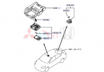 Hộp đựng liền đèn trần xe Mitsubishi Attrage