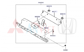 Xương đít xe Mitsubishi Destinator DST (lẻ) 79111C020P