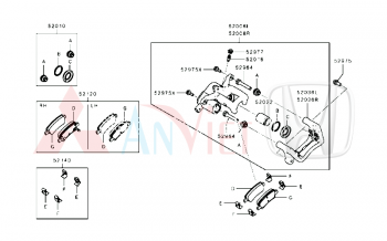 Piston phanh sau xe Mitsubishi Destinator DST 44110W070P