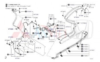 Ống tuy ô điều hòa cao áp từ lốc ra Mitsubishi Destinator DST 92490C000P