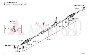 Thước lái điện Mitsubishi Destinator DST 48010B010P