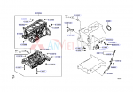 Que thăm nhớt, thăm dầu động cơ xe Mitsubishi Triton