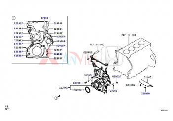 Nắp che xích cam xe Mitsubishi Triton