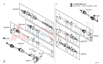 Cây láp, trục láp trước phải RH xe Mitsubishi Xforce 39100B000P