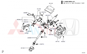 Dây điện lắp mô tơ trợ lực lái xe Mitsubishi Xforce 4401A375