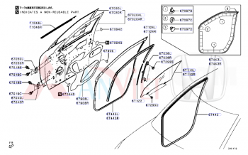 Cánh cửa trước xe Mitsubishi XForce 80100B030P 80101B030P