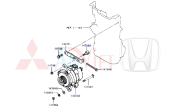 Máy phát xe Mitsubishi Xforce