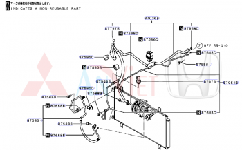 Ống tuy ô điều hòa Mitsubishi XForce 92446B000P