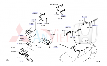 Tấm chắn nắng trong xe Mitsubishi XForce 96401B001P 96400B001P