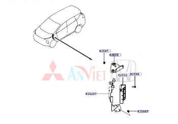 Giá đỡ hộp điều khiển trung tâm ECU xe Mitsubishi Xpander