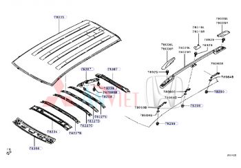 Ốp đầu giá nóc xe Mitsubishi Xpander