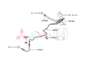 Ống dẫn xi lanh côn dưới xe Mitsubishi Xpander