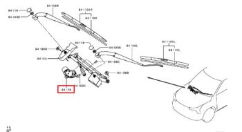 Mô tơ gạt mưa trước Xe Xforcer 2024-2026, MITSUBISHI DESTINATOR 2025-2026 28815B030P