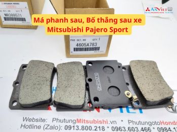 Má phanh sau, Bố thắng sau xe Mitsubishi Pajero Sport