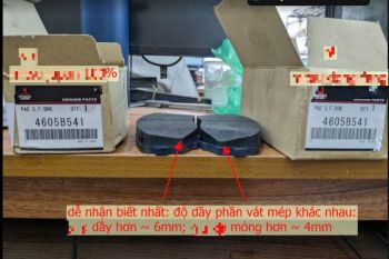 Má phanh trước Mitsubishi Triton Pajero Sport , bố trước 4605B541 