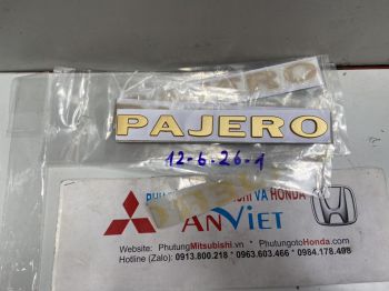 Chữ Pajero xe Mitsubishi Pajero 
