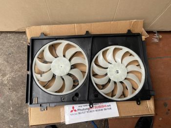 Cụm lồng quạt, cánh quạt, mô tơ quạt làm mát két nước dàn nóng xe Mitsubishi Outlander