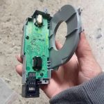 Cảm biến góc lái màu xám ghi Mitsubishi Triton 2016 2023 dưới cáp còi cuộn kèn vô lăng  ở cụm công tắc pha cốt và gạt mưa mã: 854-2e25  8600A764  8617a574 xịn k vỏ