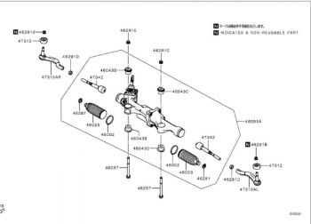 Thước lái trợ lực điện Xe Mitsubishi Triton 2023-2026 48002a010p 48002a050p 