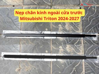 Nẹp chân kính ngoài cửa trước Mitsubishi Triton 2024-2027 80820A050P 80821A050P