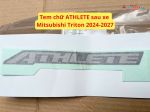 Tem chữ ATHLETE sau xe Mitsubishi Triton 2024-2027 79890A050P