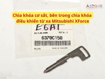 Chìa khóa cơ sắt, bên trong chìa khóa điều khiển từ xa Mitsubishi XForce 6370C158